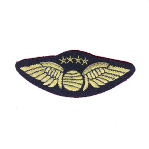 Écusson en tissu personnalisé brodé Ailes de Pilote pour vêtements, sacs et chaussures - Product Image 4