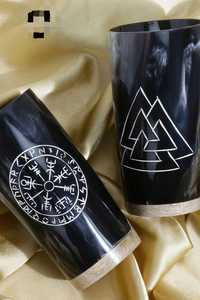 Gobelet à boire artisanal en corne de buffle naturelle, tasse à bière, gobelet en corne de Viking, verre écologique pour boissons - Product Image 2