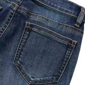 Reinforced Stitch <b>Embroidered</b> Patchwork Mens <b>Jeans</b> Durable Breathable Solid Denim Spring Workwear OEM Factory Supply - Product Image 6