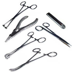 Pinza de Acero Inoxidable para Septum de 6 Pulgadas, Herramienta Profesional para Perforaciones Corporales en Cejas, Orejas y Nariz - Product Image 4