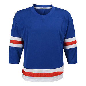 Custom Sports Ice Hockey Jersey With White Straps Men Adults Size Comfort Jersey Wholesale Team Wear Crew Neck Ice Hockey Jersey - Product Image 5