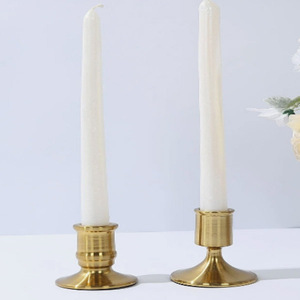 Gold Vintage Metal Taper Candle Holders Wedding Party Events Home Decorations <b>Candlestick</b> Holders <b>Brass</b> <b>Candlestick</b> Holder - Product Image 2