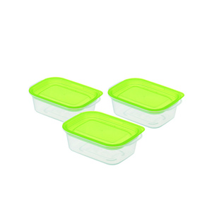 Inomata 180ml contenitore rettangolare per alimenti verde confezione da 3 - Product Image 1