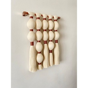 Atractivo Tapiz de Macramé Bohemio para Pared, Cuerda de Algodón, Forma Irregular, Decoración para el Hogar, para Sala de Estar - Product Image 1