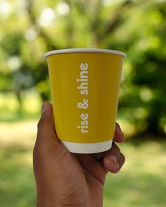 Vaso de Papel Desechable de Doble Capa/Pared Doble de 6oz - 12oz con Marca Personalizada en Grandes Cantidades para una Mejor Aislación de Bebidas Calientes - Product Image 5