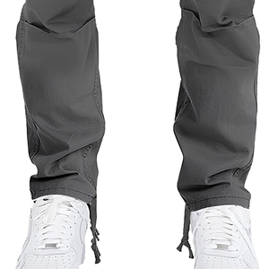Pantalon cargo en coton Ripstop slim, multi-poches, léger, durable, vêtements de travail d'extérieur, fabrication OEM personnalisée, vente en gros - Product Image 3