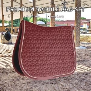 Almohadillas de Silla de Montar Ecuestres Transpirables a Precio Accesible, Almohadillas de Silla de Montar de Satén para Doma y Salto Ecuestre - Product Image 2