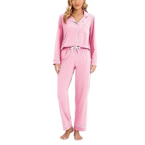 Nouveauté : Ensemble de vêtements de nuit pour femmes en soie de lait, personnalisable rapidement avec logo, confortable et doux, fabriqué au Bangladesh. - Product Image 3