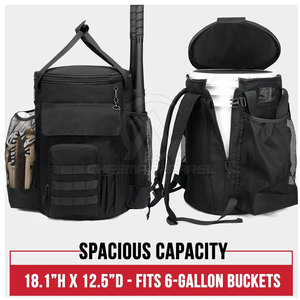 Bolsa de Béisbol Resistente y Cómoda para Equipos Deportivos, con Múltiples Bolsillos y Cierre Suave, Venta al Por Mayor - Product Image 2