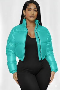 Veste d'hiver chaude pour femme Glory entièrement personnalisée, vêtements ajustés pour femme, rembourrage en duvet isolant - Product Image 2