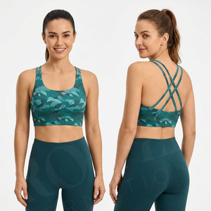 สปอร์ตบราคุณภาพสูง ดีไซน์ทันสมัย ปรับแต่งได้ตามต้องการ ระบายอากาศได้ดี สายไขว้หลัง พร้อมฟองน้ำเสริม รองรับสรีระ สวมใส่สบาย - Product Image 3