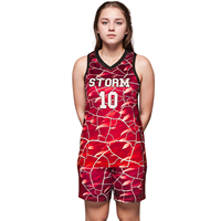 Jersey de Baloncesto Femenino de Lujo con Costuras de Calidad, Logotipo Bordado, Nombre, Malla Transpirable, Estilo Auténtico, Uniforme de Baloncesto