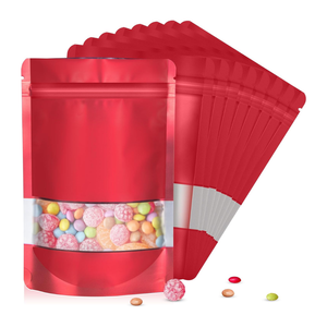 Bolsa de Mylar con Cierre Hermético y Base Plana, Color Morado, Tamaño Personalizado, para Envasado al por Mayor de Polvo, Suplementos, Té y Hierbas - Product Image 1