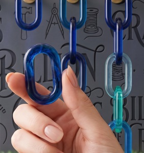 Arte de Pared de Cadena de Eslabones de Resina Personalizado, Hecho a Mano, de Primera Calidad, para Decoración de Interiores en Hogares Modernos, Hoteles, Restaurantes y Salas de Exhibición - Product Image 1