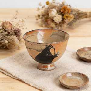 2026 Handmade Minimalist Home Decor <b>Ceramic</b> Animal Print Japanese Rituals Serving <b>Cup</b> With Trendy Pattern By UO INDIA - Product Image 6
