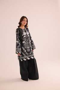 Ensemble de robe en coton imprimé, vêtements indiens et pakistanais, collection d'été, doux et respirant, tenue pour femmes en 3 pièces, à porter au quotidien - Product Image 2
