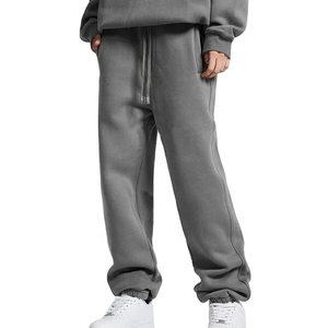 Pantalon de survêtement ample anti-rides, respirant, écologique, en Spandex/Coton, OEM, anti-boulochage, avec cordon de serrage à la taille et logo personnalisé - Product Image 1