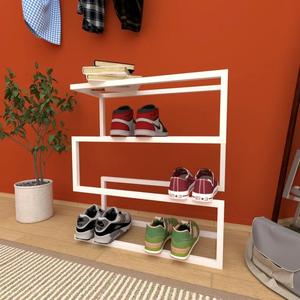 Elegant <b>Shoe</b> Rack Multi Tier <b>Floating</b> Organizer Space Saving Design Strong Load Bearing Frame Modern Entryway Storage <b>Display</b> - Product Image 3