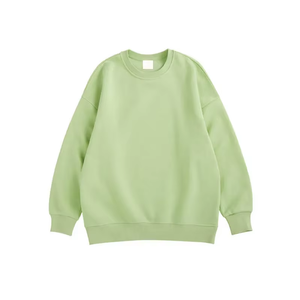เสื้อสเวตเชิ้ตคอกลมสีเหลืองสำหรับผู้หญิง สไตล์สตรีทแวร์ ผ้าฝ้ายถัก 100% สีพื้น ทรงปกติ รับสกรีนโลโก้ น้ำหนัก 180 กรัม/280 กรัม เหมาะสำหรับใส่ในฤดูใบไม้ร่วง - Product Image 2