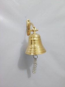 Nautical <b>Bell</b> Antique <b>Brass</b> Solid Strong Ship <b>Bell</b> Vintage Nautical Wall Hanging Metal Craft for Home Decor <b>Brass</b> Cast Technique - Product Image 3