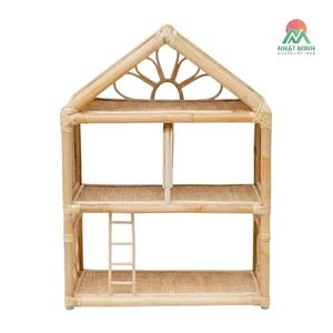 Maisons de poupées vintage en rotin et bambou, meubles pour enfants naturels et durables, et décoration de chambre d'enfant en gros. - Product Image 2