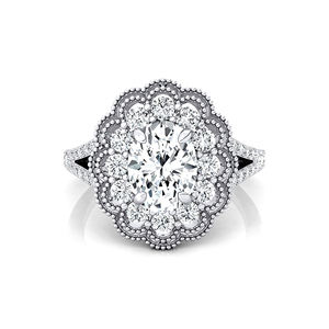 แหวนเพชรทรงรี 1 กะรัต รับรองโดย IGI เพชรเพาะเลี้ยง แหวนเพชรเดี่ยวสำหรับทุกเพศ สั่งทำพิเศษ ทองคำ 14K/18K สีเหลือง D VVS 38 เพชรประดับ - Product Image 4