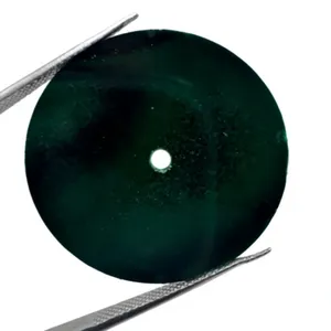 A K Gems Natural Malachite <b>Watch</b> Dial 29mm Round 0.90mm Thickness Center Hole 2mm Polished <b>Watch</b> Face Rajasthan Loose Stone - Product Image 1