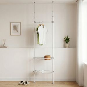 Organizador de Almacenamiento de Alambre Metálico Telescópico de 2 Niveles, Estilo Moderno, Ahorro de Espacio, de Fábrica OEM - Product Image 2