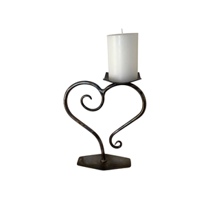Candelabro de Acero Negro con Diseño de Anillo para Decoración del Hogar, Soporte Metálico Resistente - Product Image 4