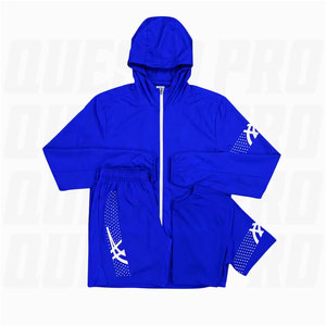 Custom New Arrival Stylish Windbreaker Two Piece Set for Men Lightweight Zipper Jacket Elastic Waist <b>Trousers</b> Custom Logo Casual - Product Image 5