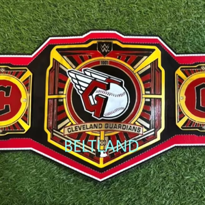 Cinturón de Campeonato de los Cleveland Guardians, Talla Adulto, Modelo Legacy, Hecho en Zinc de 2mm y 4mm - Product Image 3