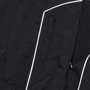 Custom Sports Running Waterproof <b>Jacket</b> With Reflective Piping <b>Men</b> Black Lightweight Crinkle Nylon Windbreaker Zip up <b>Jacket</b> - Product Image 6
