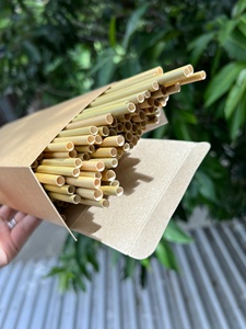 Pajitas de Hierba Seca Natural Ecológicas al por Mayor, Pajitas Biodegradables para Beber Café, Jugo, Té y Otras Bebidas, Empaquetado a Granel OEM - Product Image 3