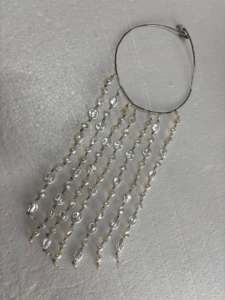 Boucles d'oreilles classiques en fausses perles blanches plaquées, clous d'oreilles en perles de coquillage à haute brillance, bijoux hypoallergéniques en gros, cadeau - Product Image 2