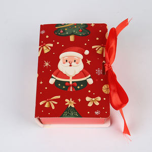 Customizable Eco-Friendly Biodegradable <b>White</b> Folding Book Shape Gift <b>Boxes</b> Sponge Lining Soft Paperboard Christmas Packaging - Product Image 3