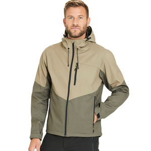 Veste coupe-vent à capuche pour homme, fermeture éclair, style sportif, coupe régulière, pour l'automne - Product Image 1