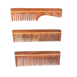 Peigne en bois de Neem naturel fait main de qualité antique pour cheveux et poils d'ours – Vente chaude et en gros - Product Image 2