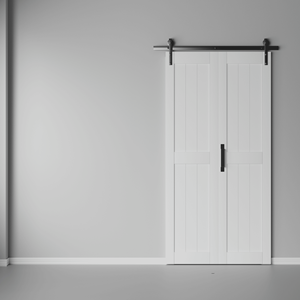 Porte da fienile scorrevoli in legno massello con Kit di binari Hardware incluso - Product Image 2