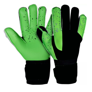 Gants de gardien de but de football pour enfants, garçons et adultes, 7,5 mm, forte adhérence, gants de gardien de but en cuir pour l'entraînement d'équipe de football, fabriqués au Pakistan - Product Image 1