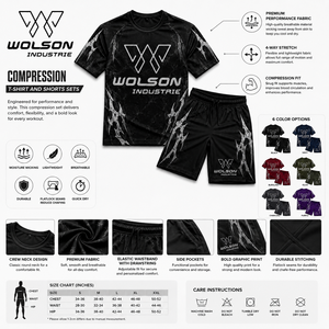 <b>Men</b>’s Compression <b>Shorts</b> <b>and</b> Shirt Breathable Stretch Gym Workout Fitness Training Sportswear <b>Set</b> for Athletic Performance. - Product Image 6