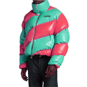 Chaqueta de plumón de lujo para hombre para invierno, chaqueta acolchada de tela premium con alta retención térmica para ropa urbana - Product Image 3