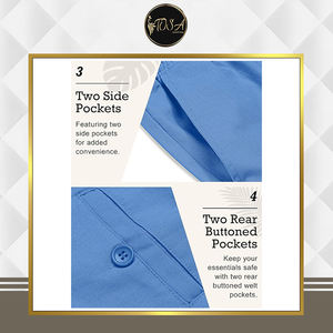 En stock – Pantalon homme en tissu Oxford léger, respirant, anti-boulochage, imperméable et durable, qualité supérieure - Product Image 5