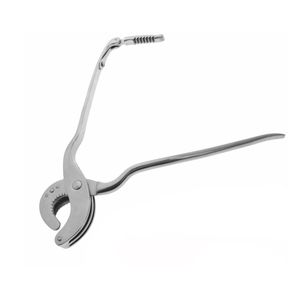 Emasculador de trinquete prémium Serra de acero inoxidable alemán, instrumento veterinario reutilizable para castración de caballos y cabras, marca personalizada - Product Image 3