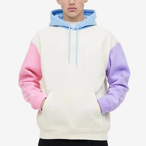 High Quality Puff Print Screen Print Patch Work Hood Kangaroo <b>Pocket</b> Cotton Oversized Streetwear Hoodies for Men - Product Image 1