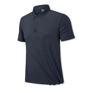 Chemise de golf décontractée pour homme, imprimée, tricotée, infroissable, séchage rapide, respirante, avec logo frontal, design à patte de boutonnage, poche, manches courtes - Product Image 2