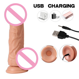 Xise dildo vibratore per le <span class=keywords><strong>donne</strong></span> elettriche reali <span class=keywords><strong>masturbazione</strong></span> <span class=keywords><strong>donne</strong></span> dildos vibratore in scatola giocattolo del sesso per ventosa pene di plastica - Product Image 3