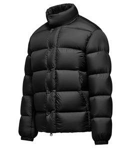 Full Zipper Reversible Washed <b>Waterproof</b> Breathable Plaid Print Puffer <b>Jacket</b> Regular Fit Men's Outdoor OEM Customized Design - Product Image 2
