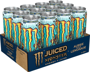เครื่องดื่มชูกำลังรสเลมอนออสเตรเลีย Monster ขนาด 500 มล. บรรจุกระป๋องอะลูมิเนียม ราคาโรงงาน ขายส่งจำนวนมาก คุณภาพส่งออก - Product Image 5
