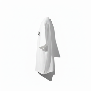 Archive White Oversized T-Shirt Men's O-Neck Regular <b>Sleeve</b> Casual 100% Cotton Jersey Fit Anti-Pilling Anti-Wrinkle 220g Street - Product Image 3