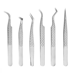 Pinces à cils à pointe en fibre, pinces à extensions de cils Mega Volume avec pointe ultra-fine, testées à la main, prise en main précise, outils pour cils - Product Image 1